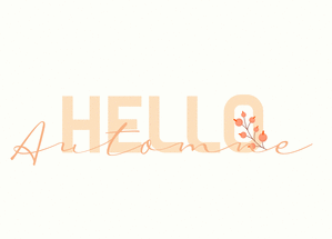 Hello Automne et fleurs délicates